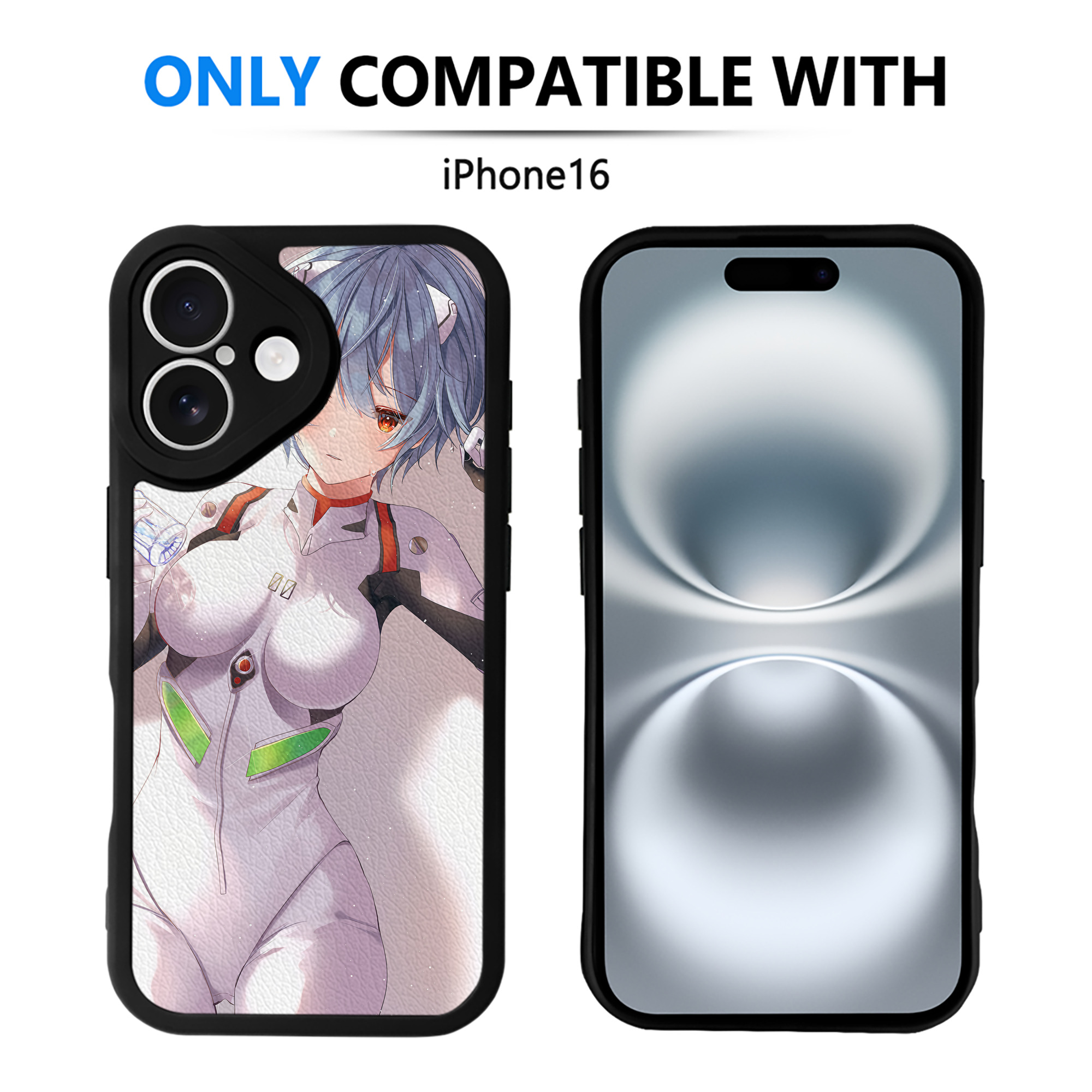 （画像用） EVA 新世紀エヴァンゲリオン 【iPhone 16シリーズ対応】シリコンスマホケース（レザー調） 材質：シリコン